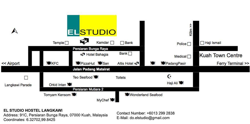 El Studio Hostel Langkawi Kuah Eksteriør billede